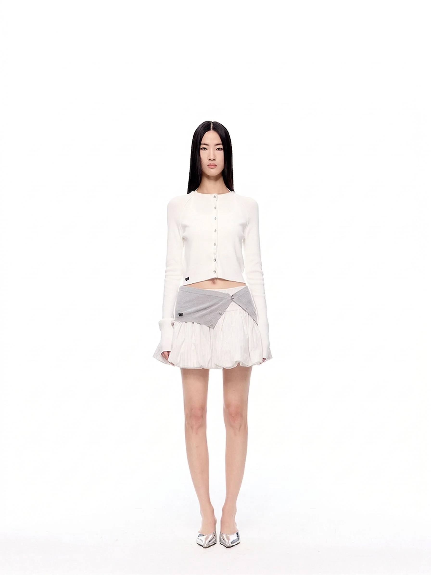 Wrap Waist Bubble Skirt - Image 4