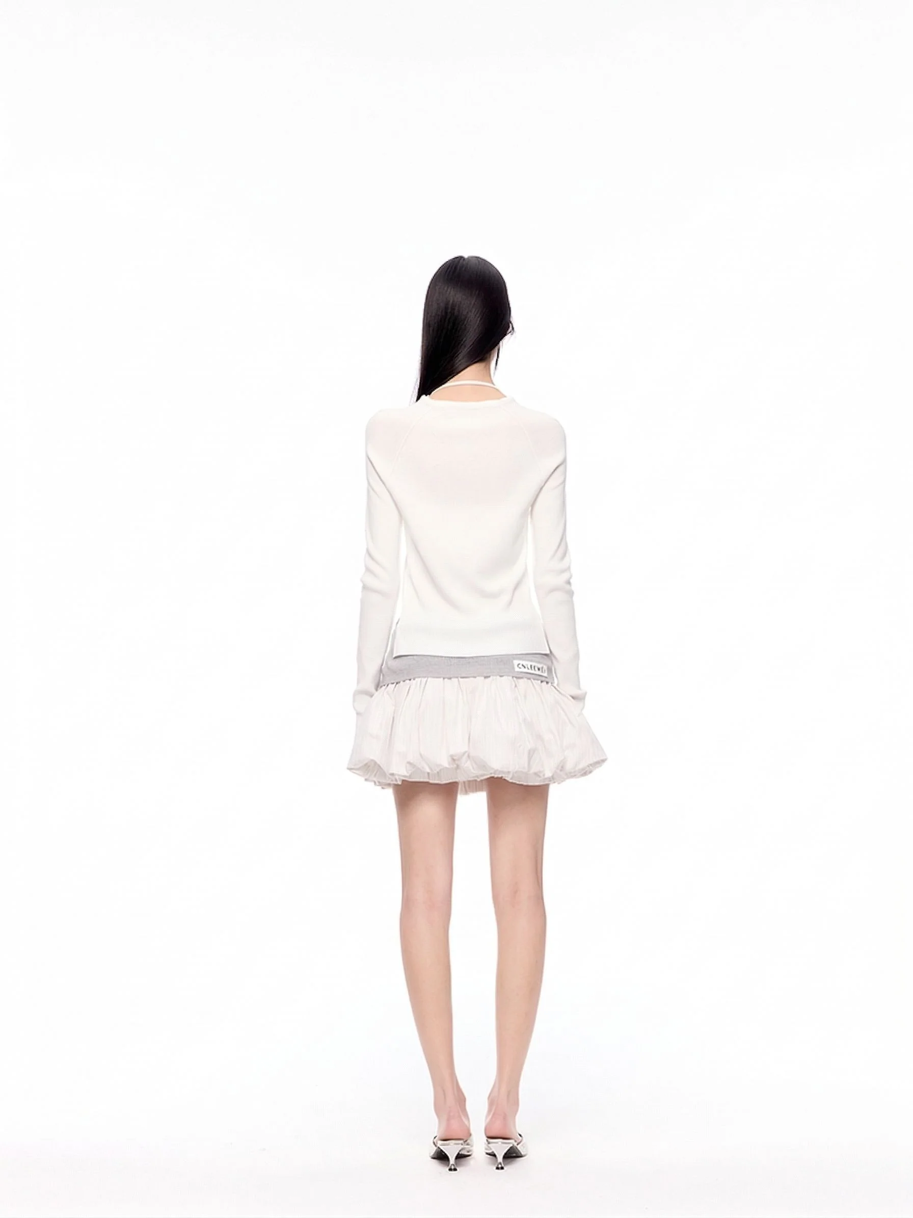 Wrap Waist Bubble Skirt - Image 5