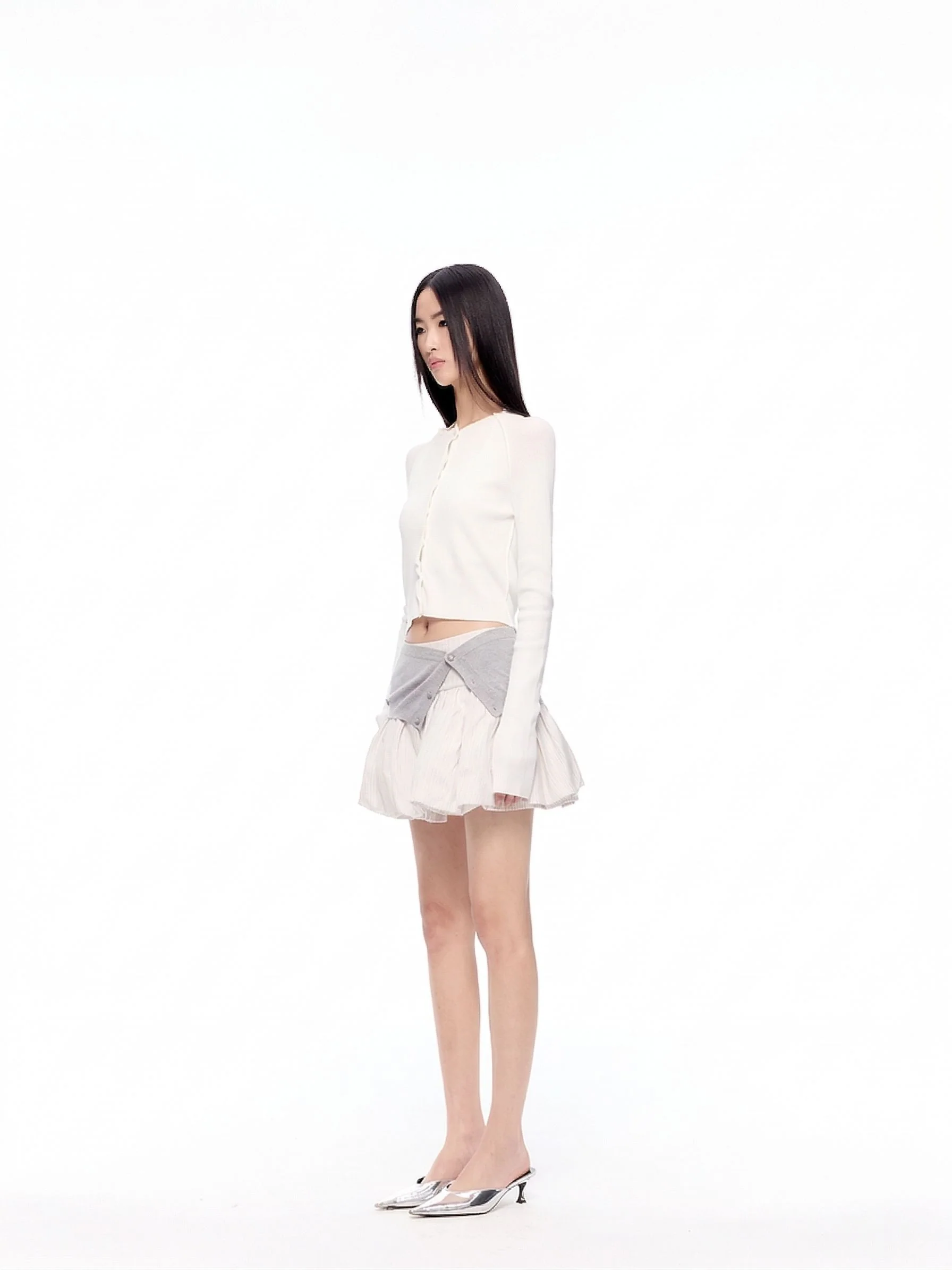Wrap Waist Bubble Skirt - Image 6