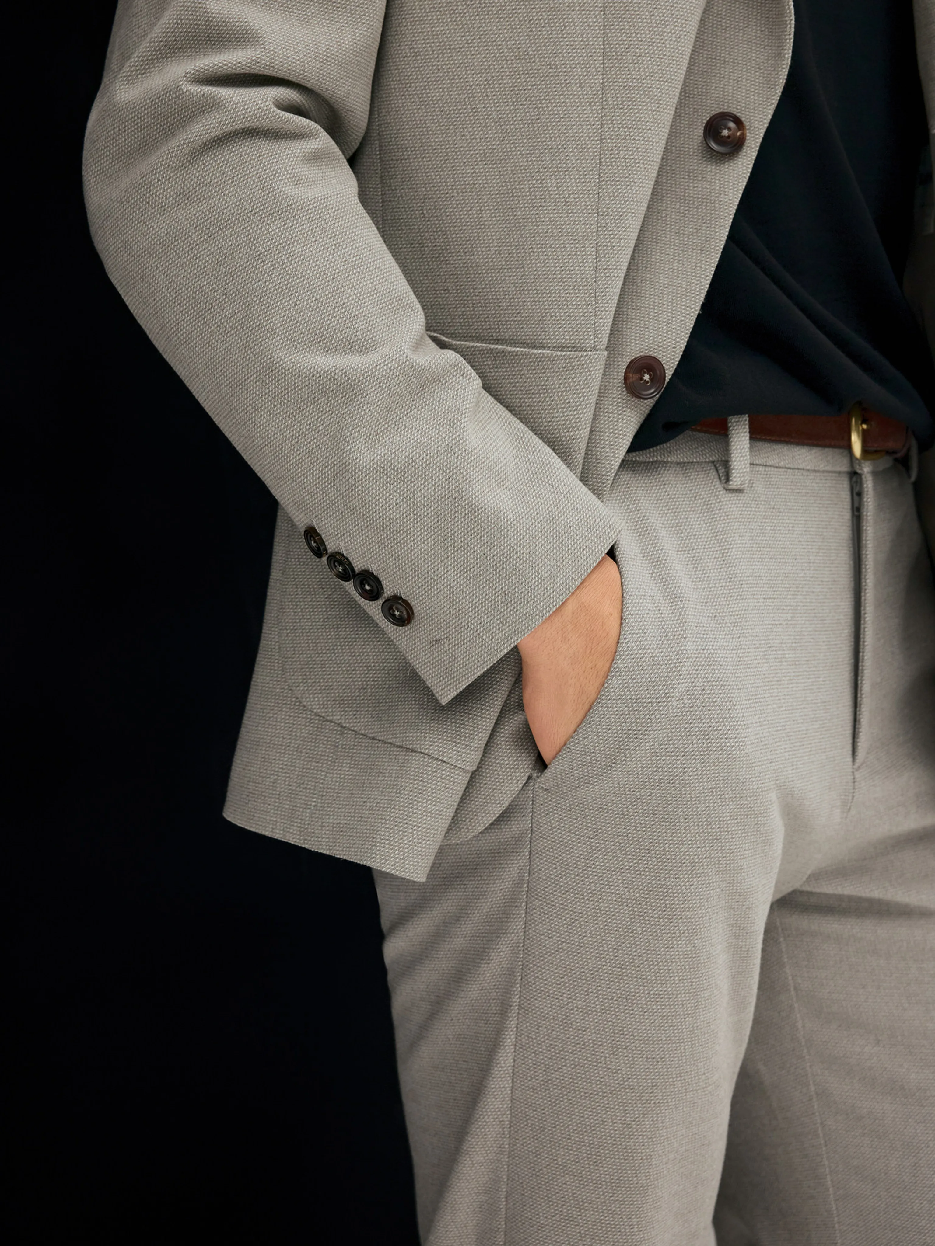 Wrinkle-Resistant Heathered Blazer - Image 8