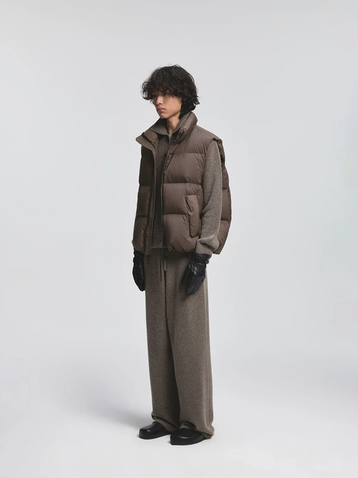 Wrinkled Lightweight Down Vest - Image 3