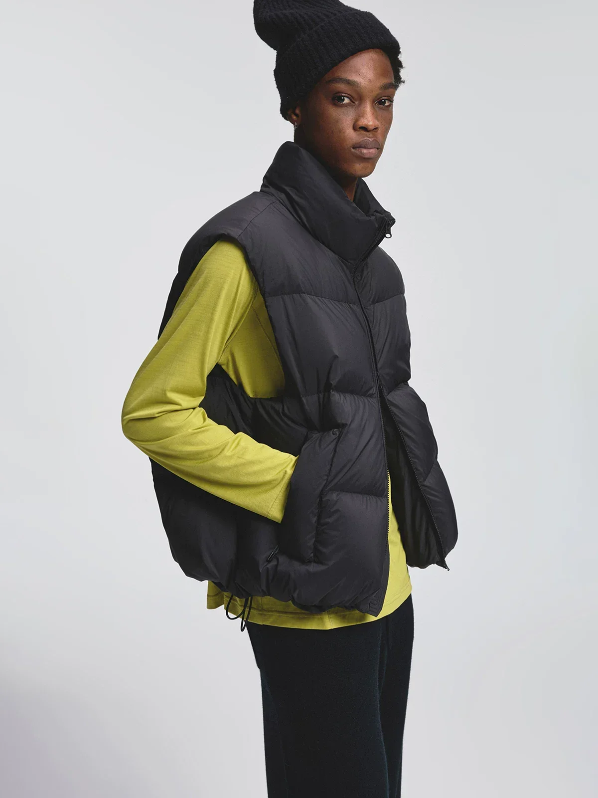 Wrinkled Lightweight Down Vest - Image 4
