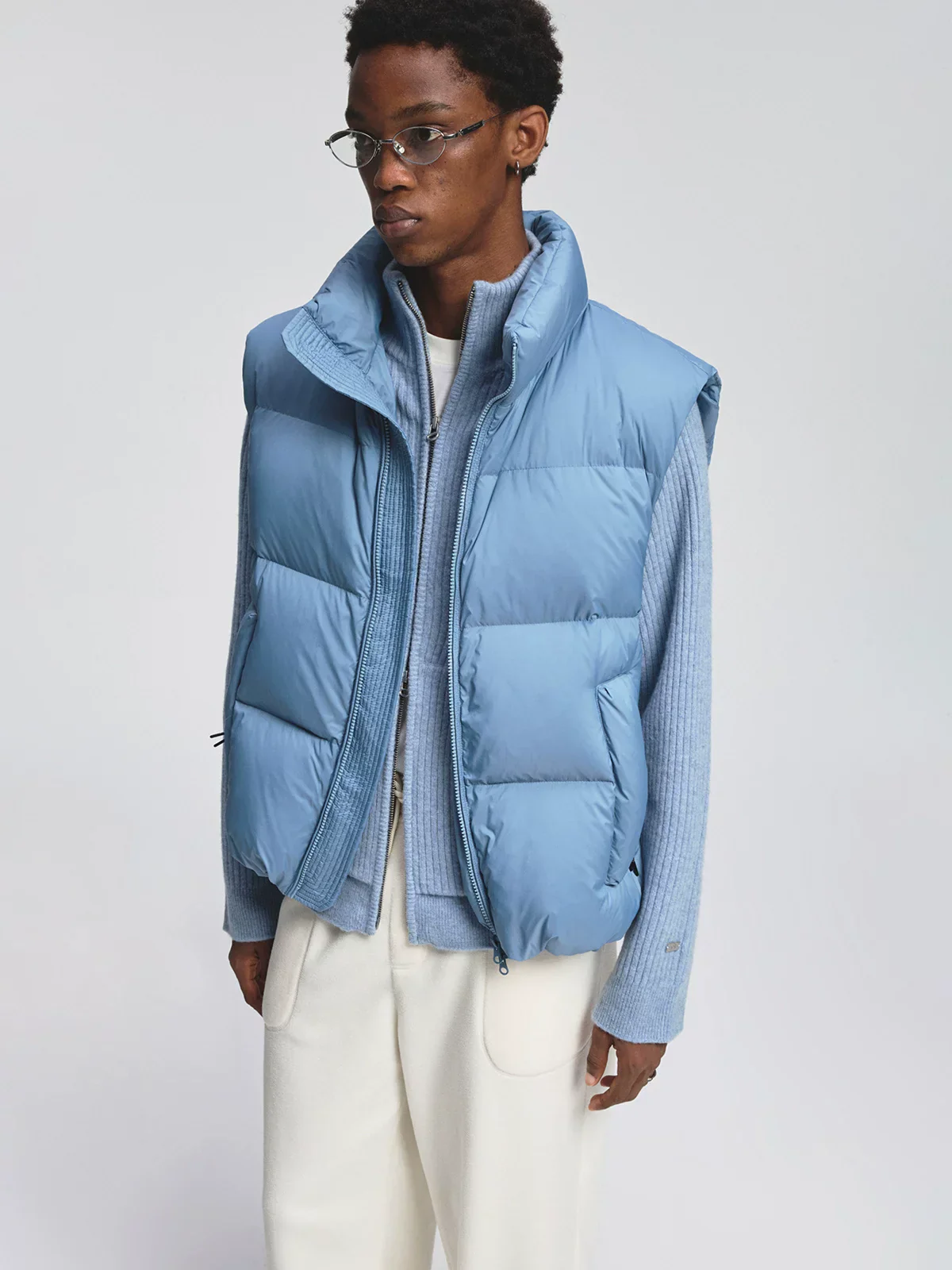 Wrinkled Lightweight Down Vest - Image 5
