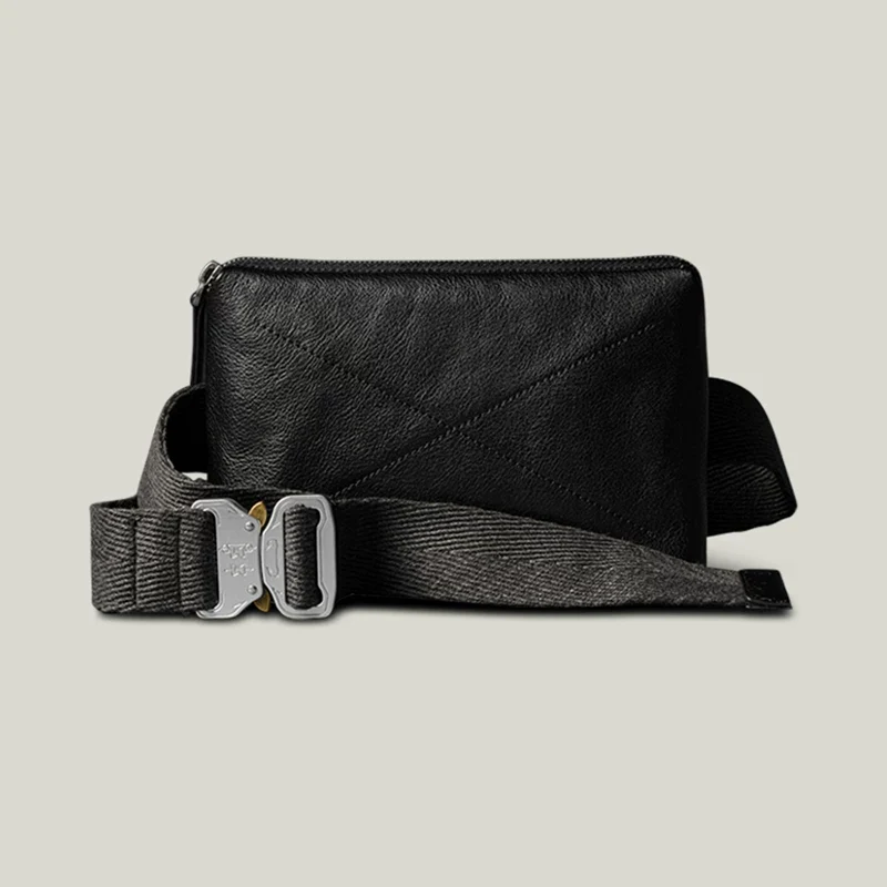X-Stitch Italian Leather Crossbody Pouch - Image 6