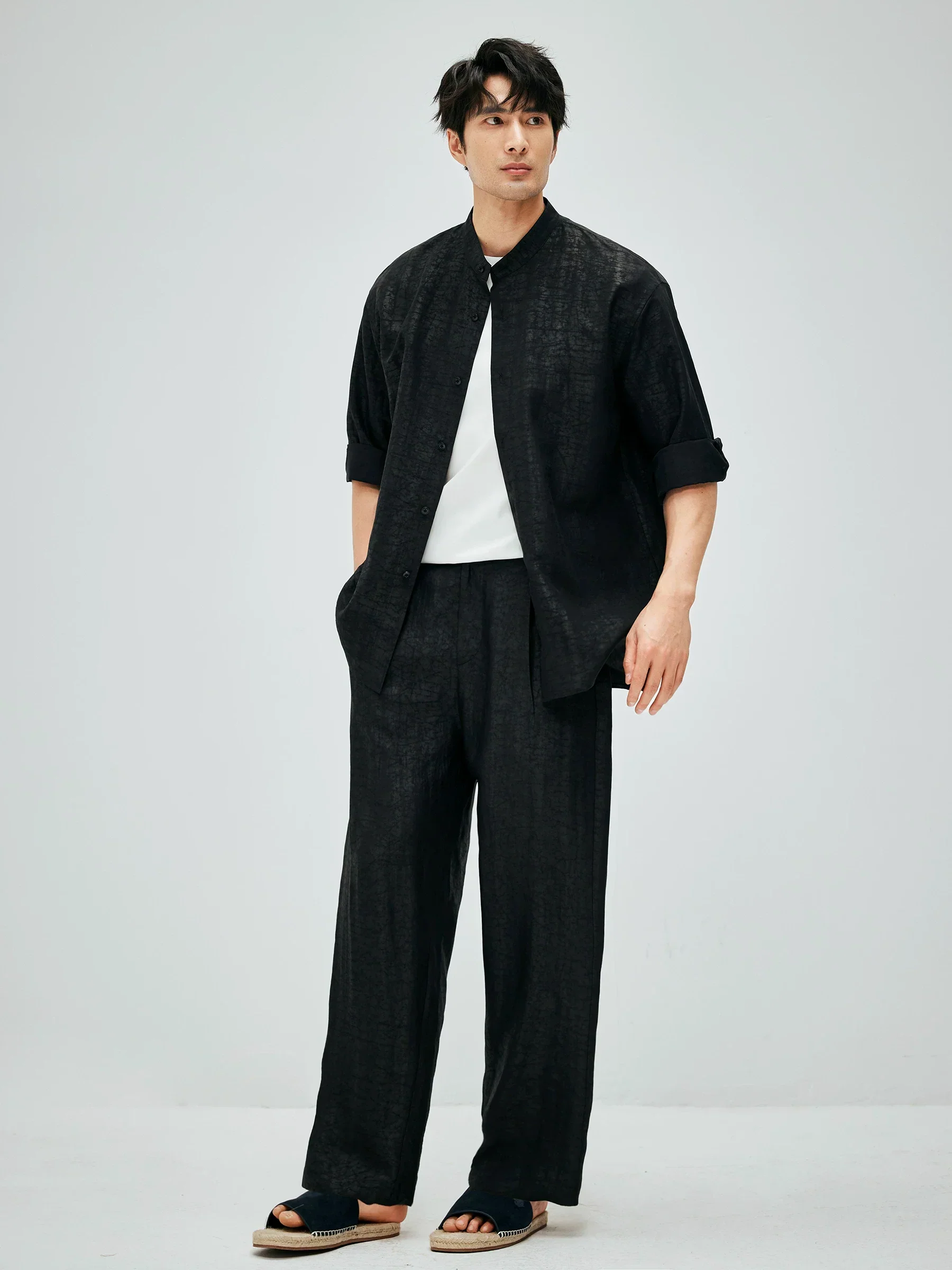Xiangyun Mulberry Silk Wide-Leg Trousers