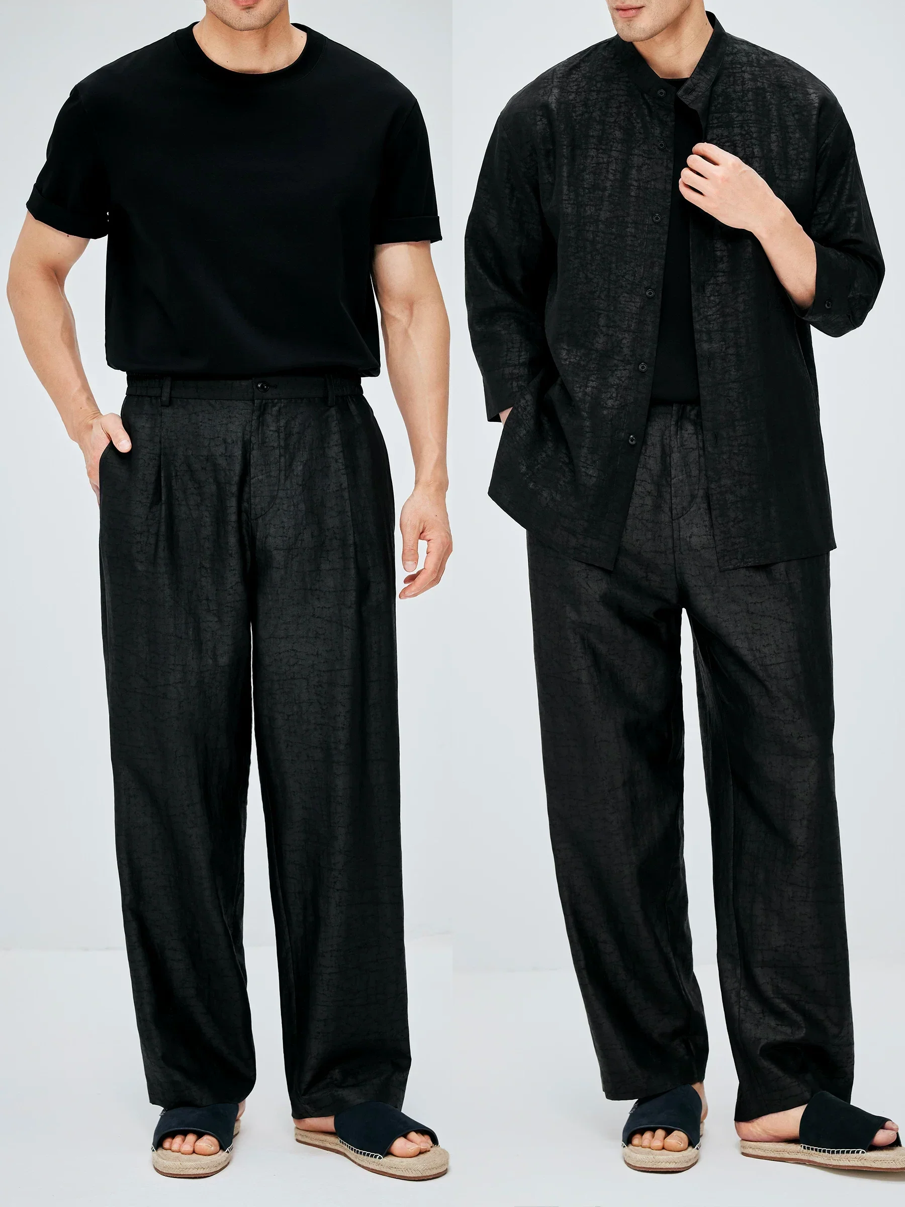 Xiangyun Mulberry Silk Wide-Leg Trousers - Image 2