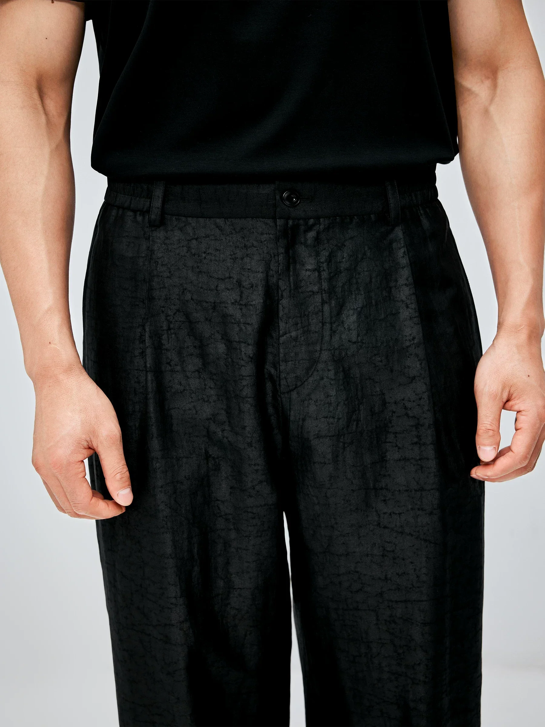 Xiangyun Mulberry Silk Wide-Leg Trousers - Image 4