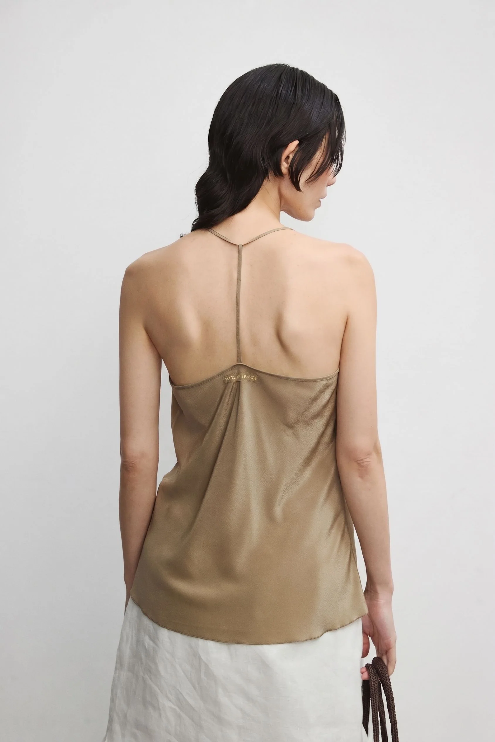 Y-Back Mulberry Silk Camisole - Image 5