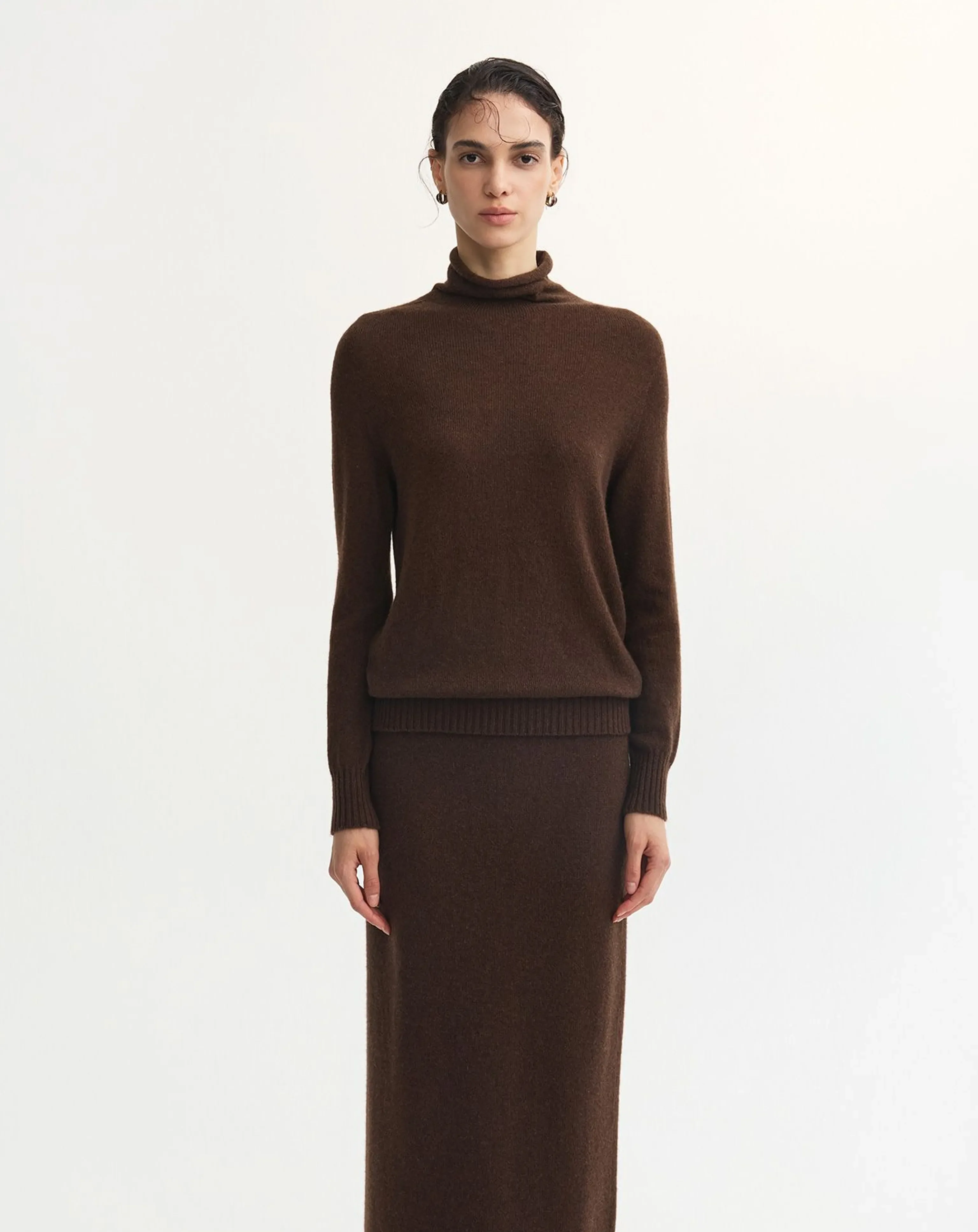Yak Wool High-Neck Sweater