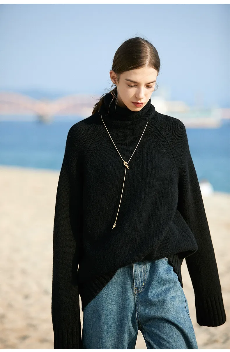 Yak Wool Turtleneck Sweater - Image 3