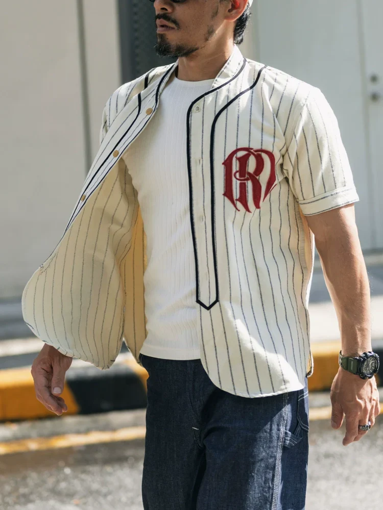 Yarn-Dyed Striped Baseball Shirt - Image 3