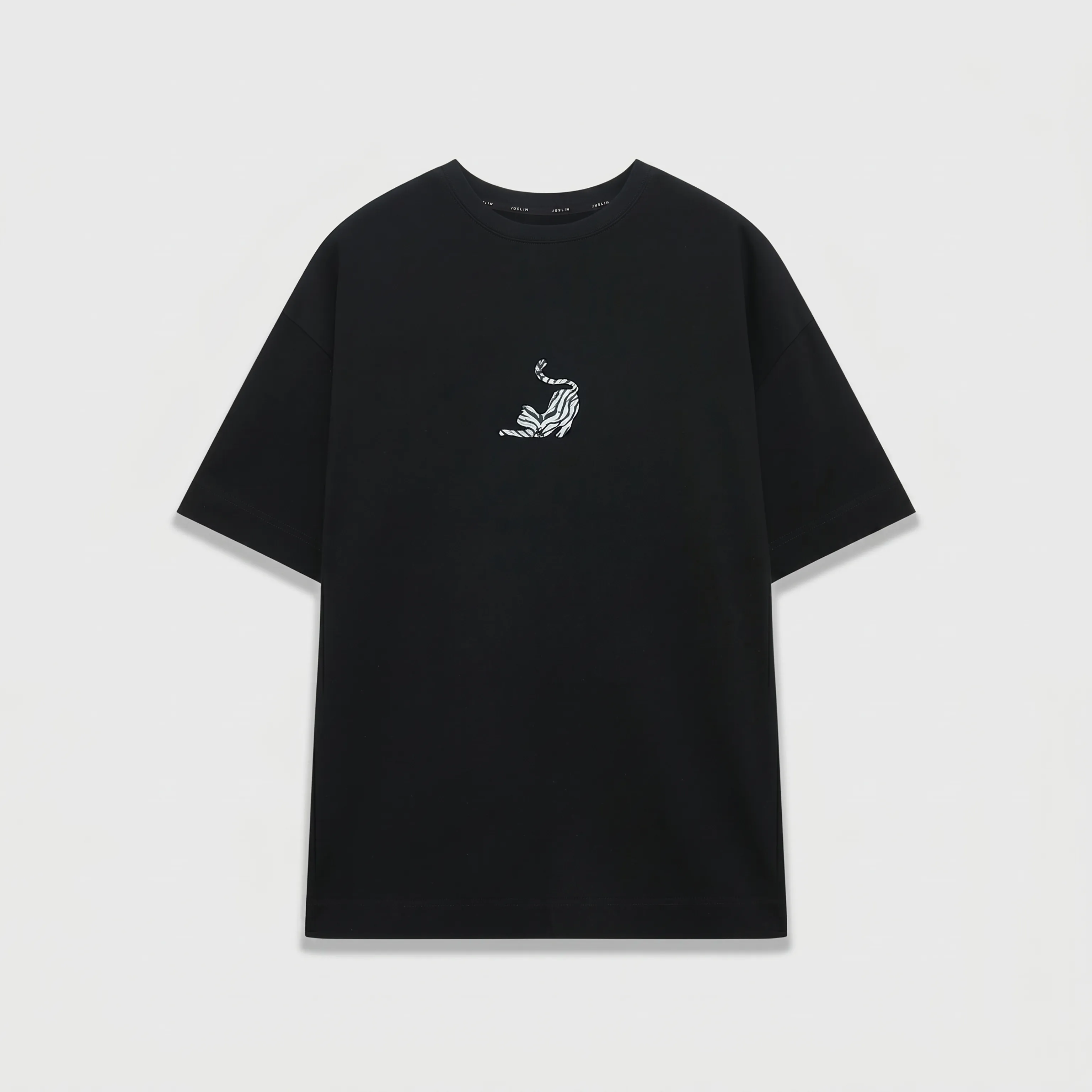 Zebra Cat Cotton Oversized Tee - Image 9