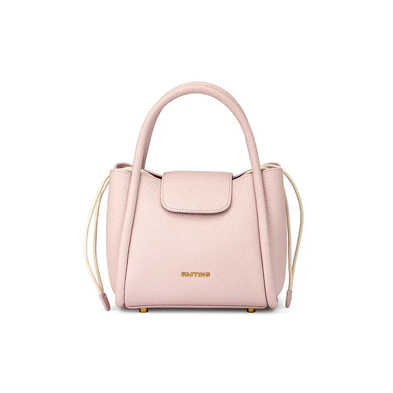 Zhuohua Pebbled Cowhide Bucket Bag