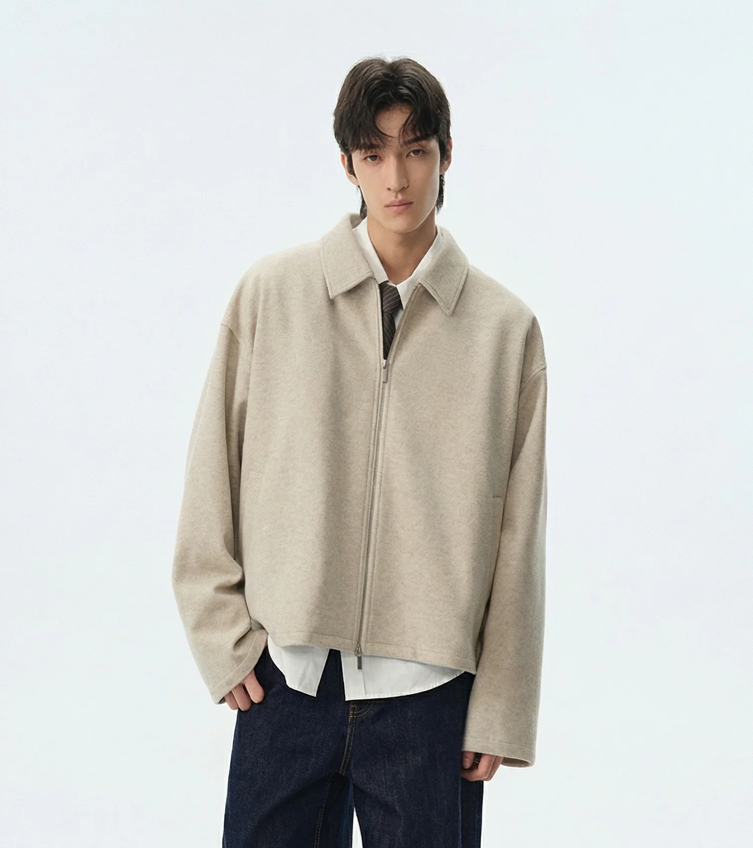 Zip-Front Wool-Blend Jacket - Image 5