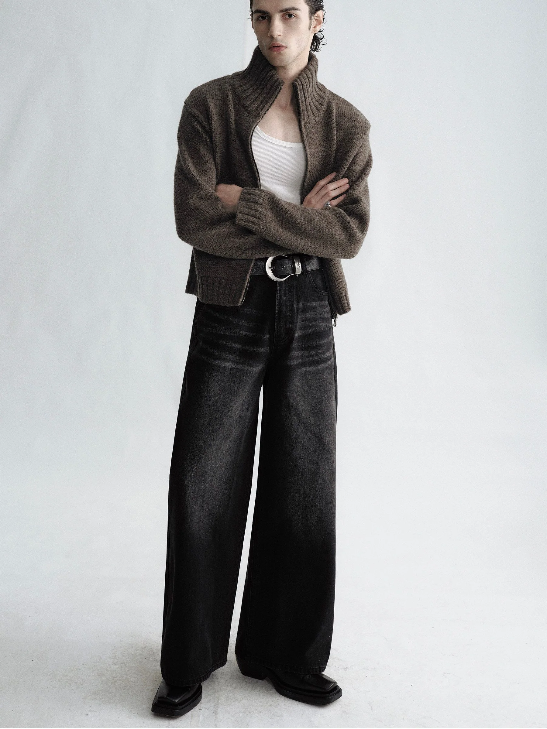 Zip Funnel Cardigan - Image 5