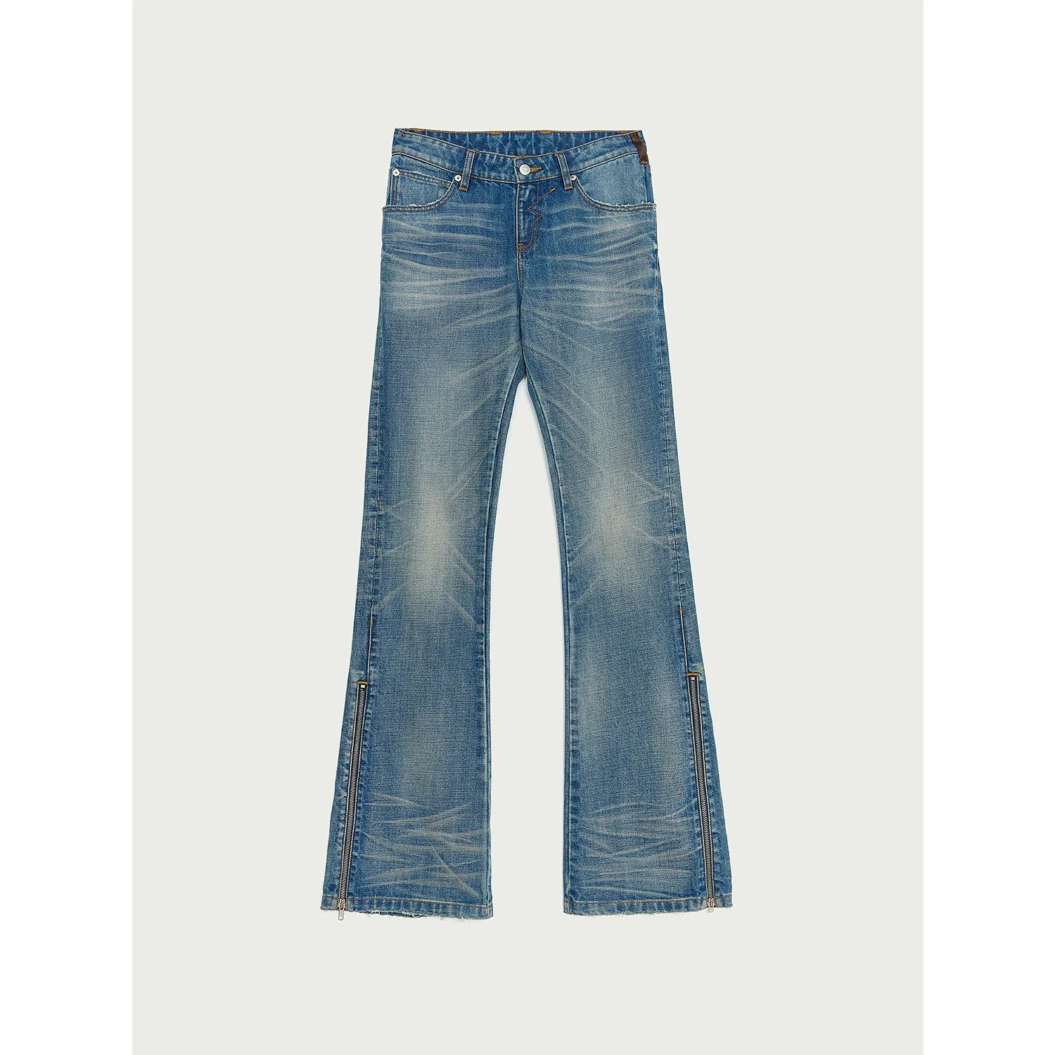 Zip-Hem Flare Jeans - Image 6