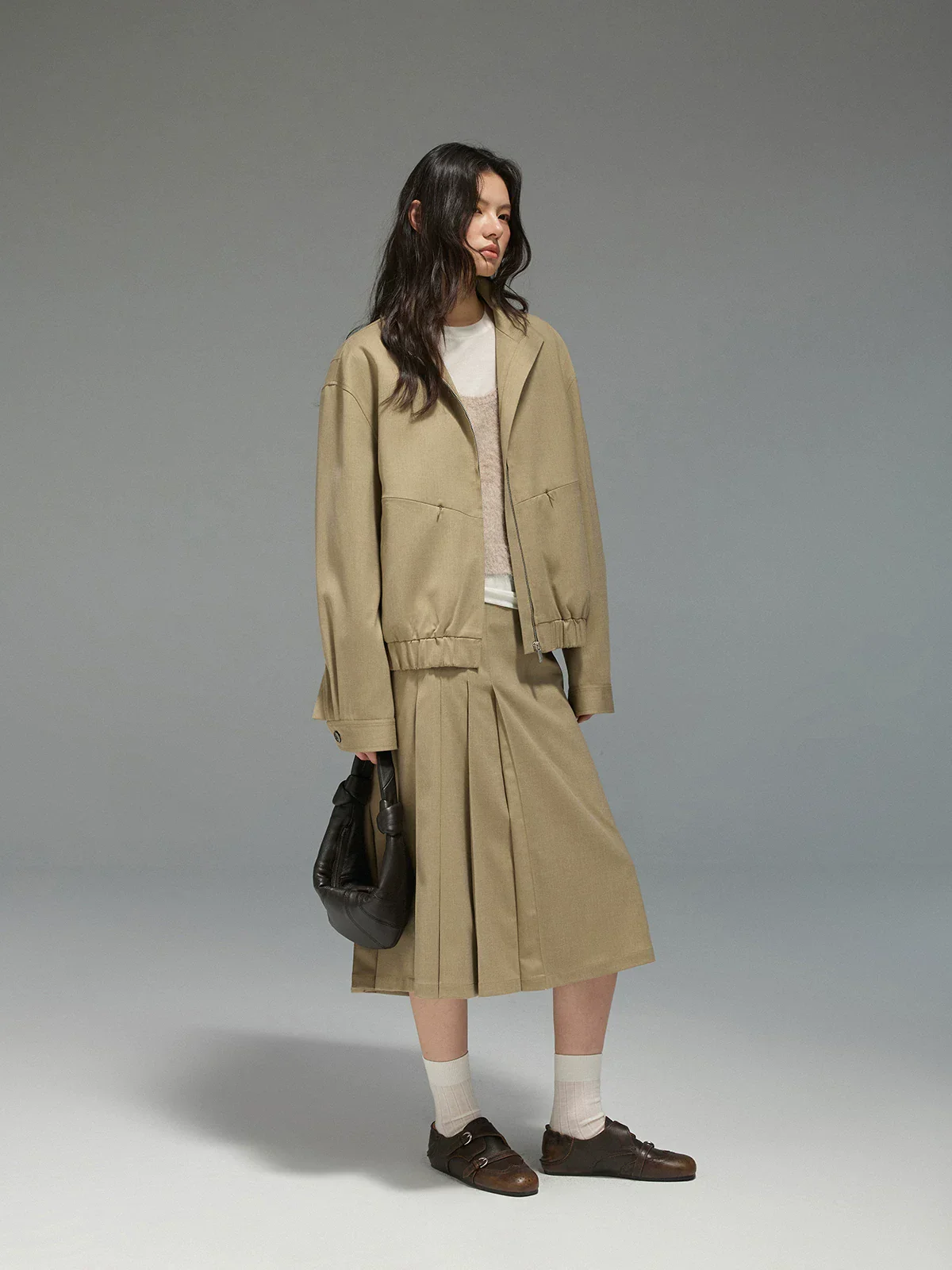 Zip Jacket Set