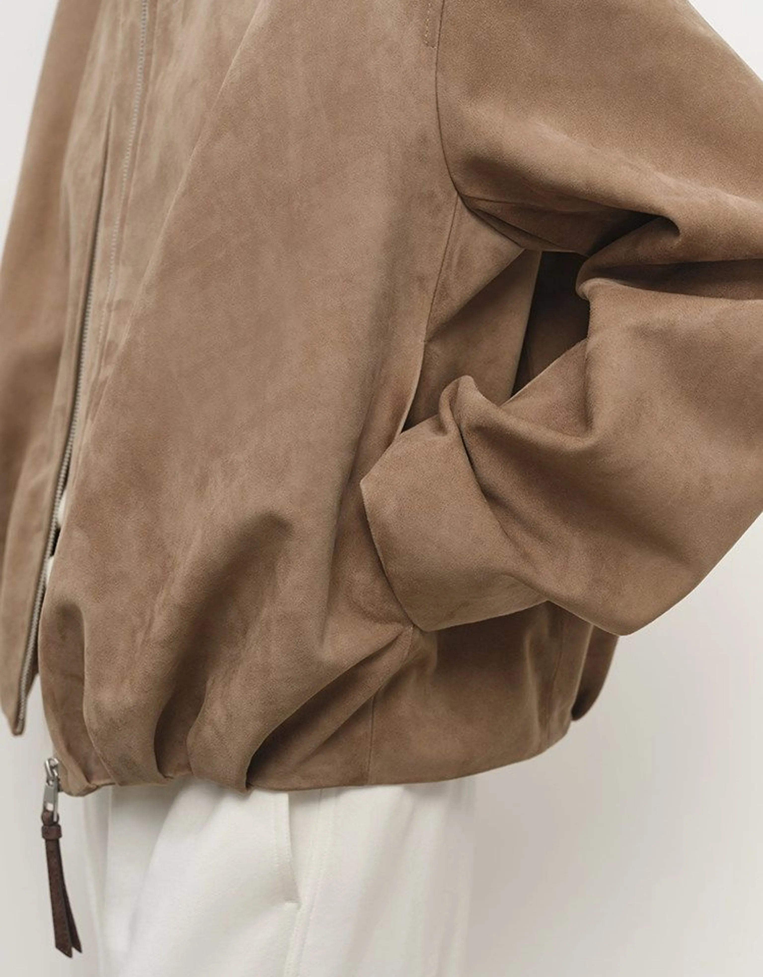 Zip Leather Blouson - Image 6