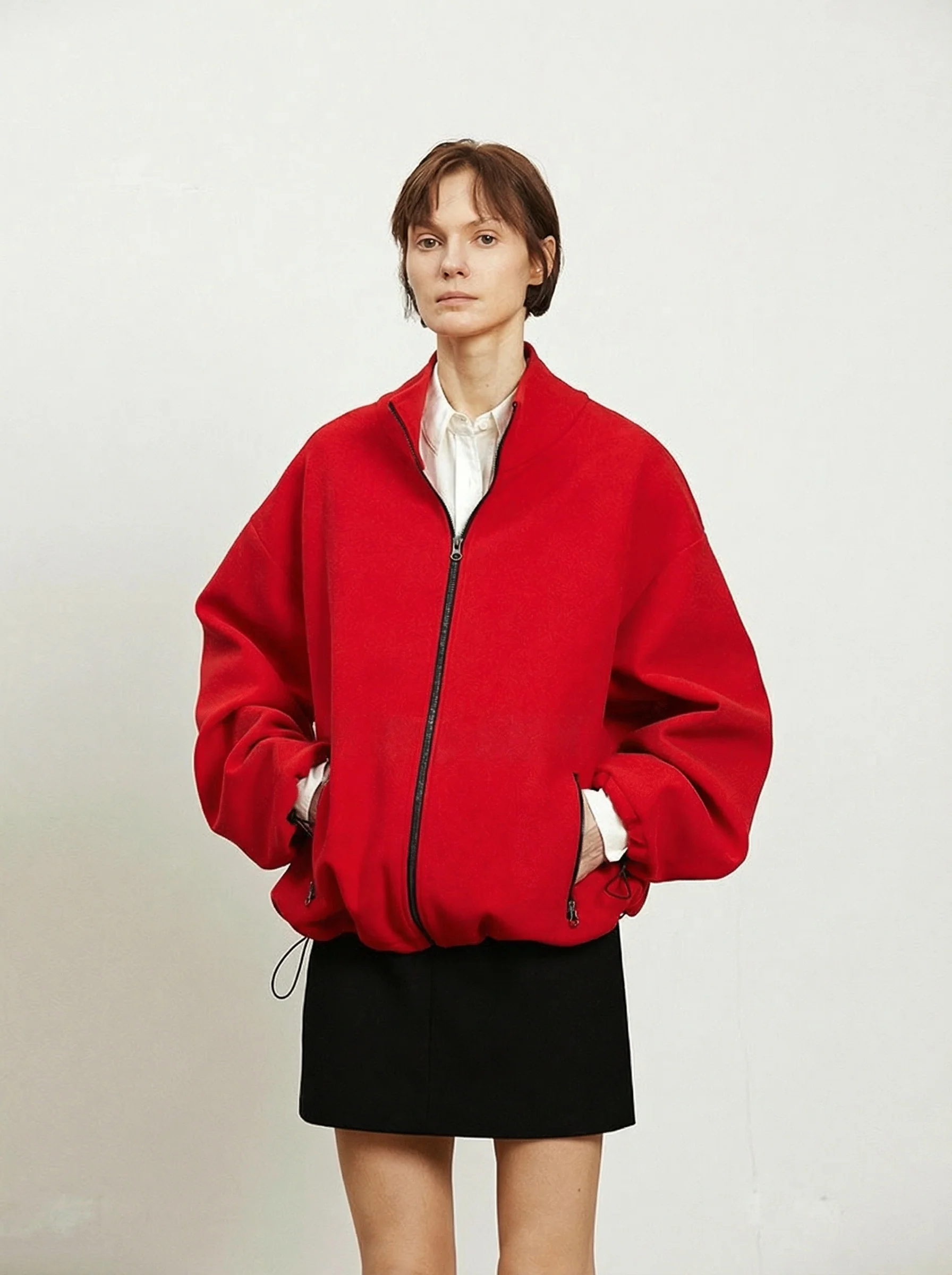 Zip Mock Neck Jacket
