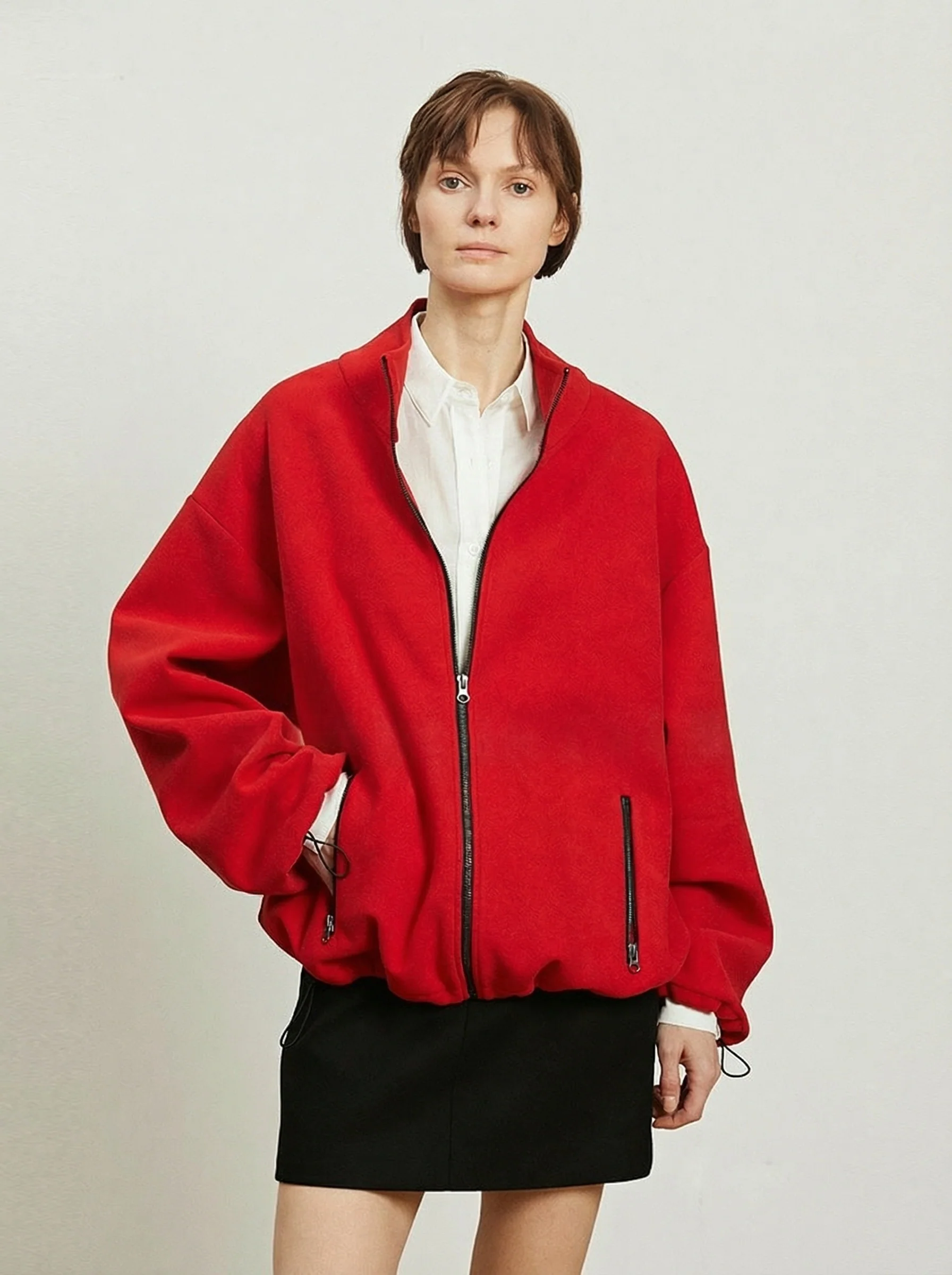 Zip Mock Neck Jacket - Image 3