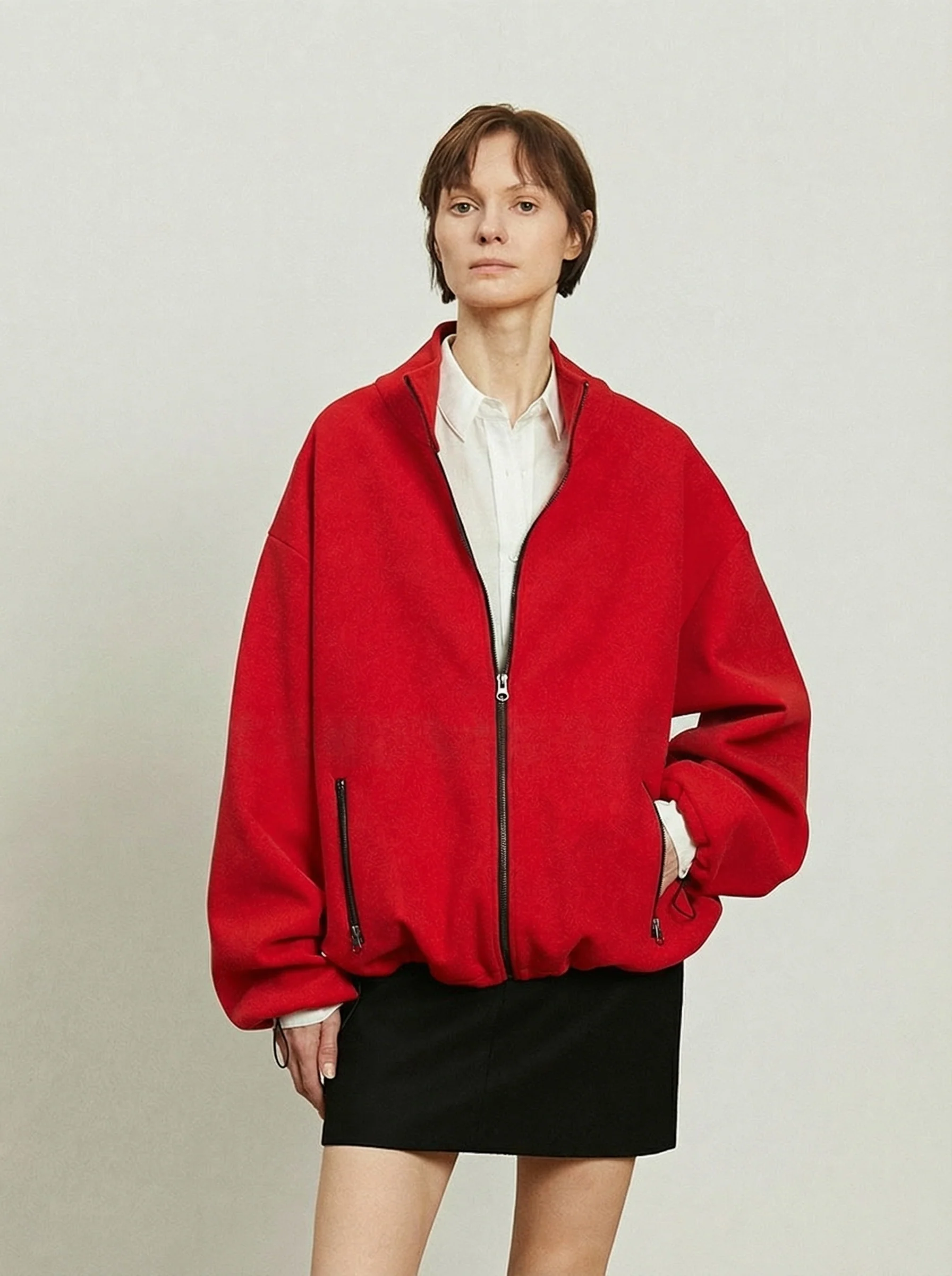 Zip Mock Neck Jacket - Image 4