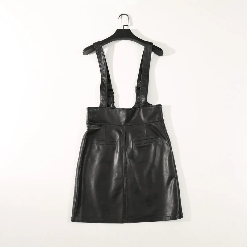 Zip Pinafore Dress