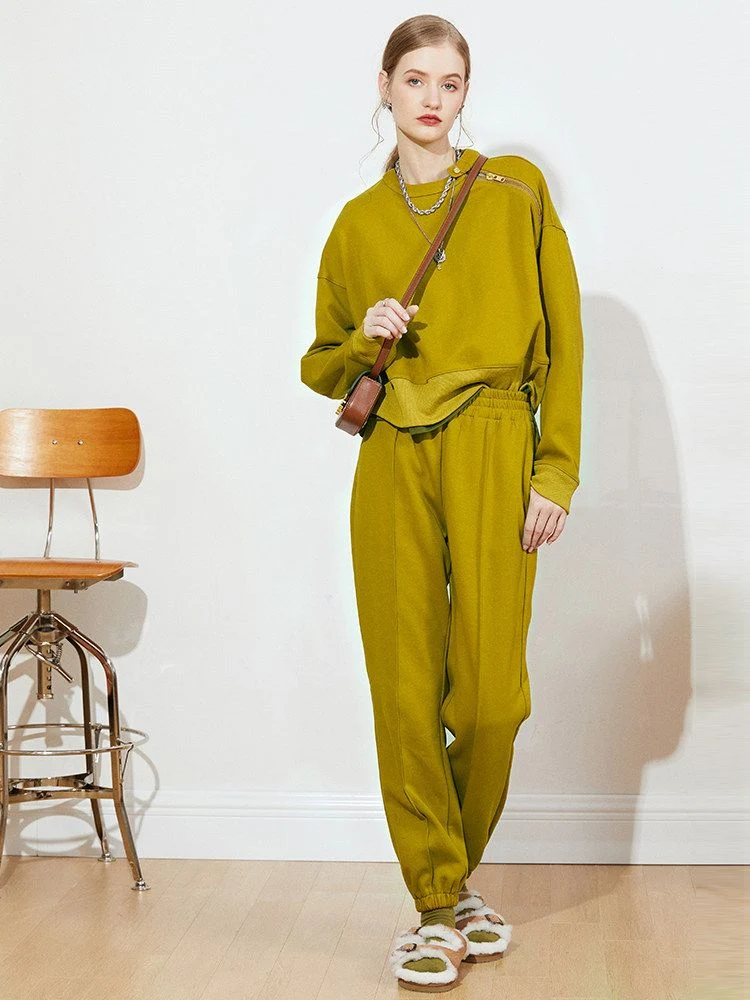Zip Shoulder Sweatset