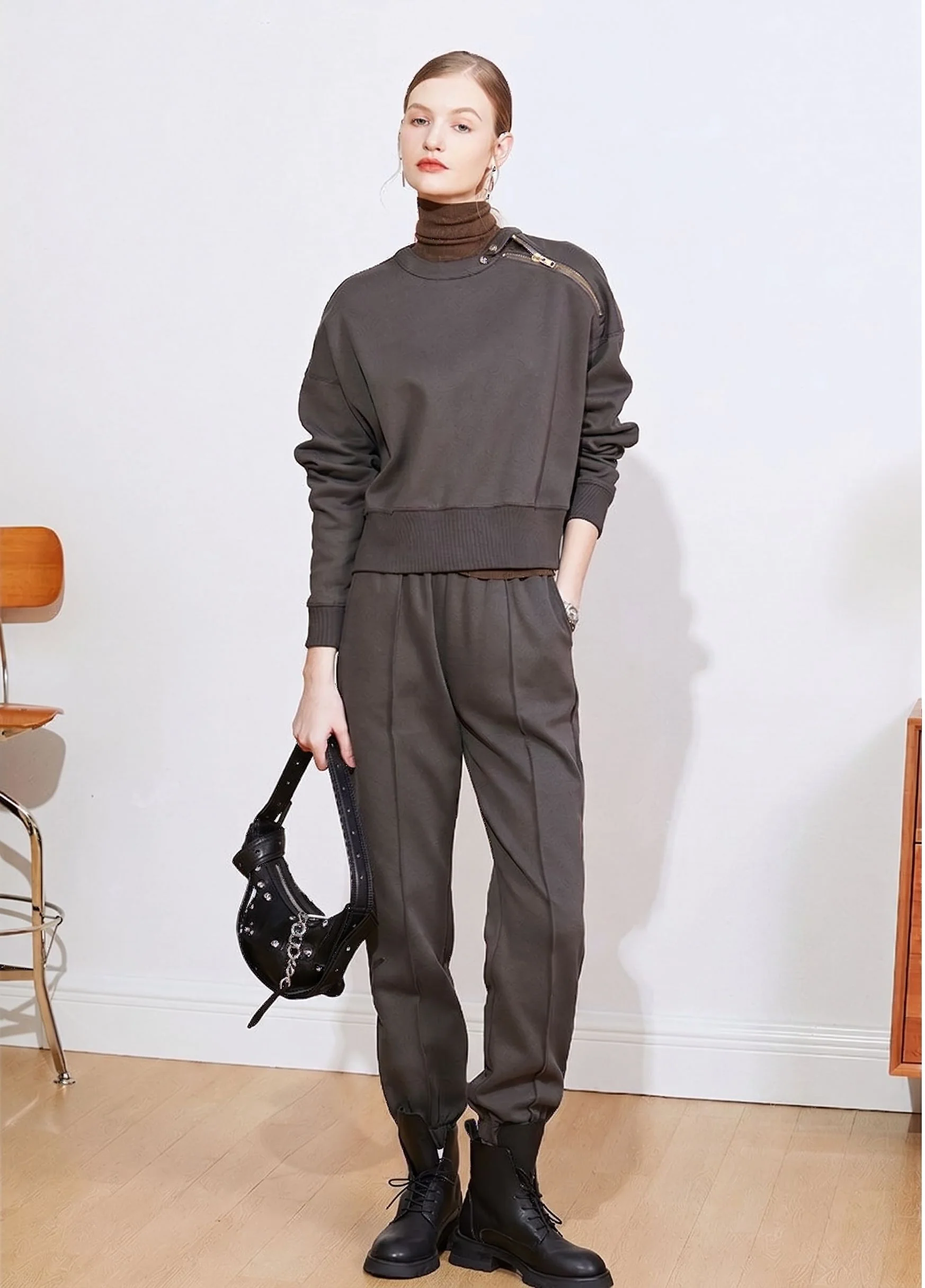 Zip Shoulder Sweatset - Image 8