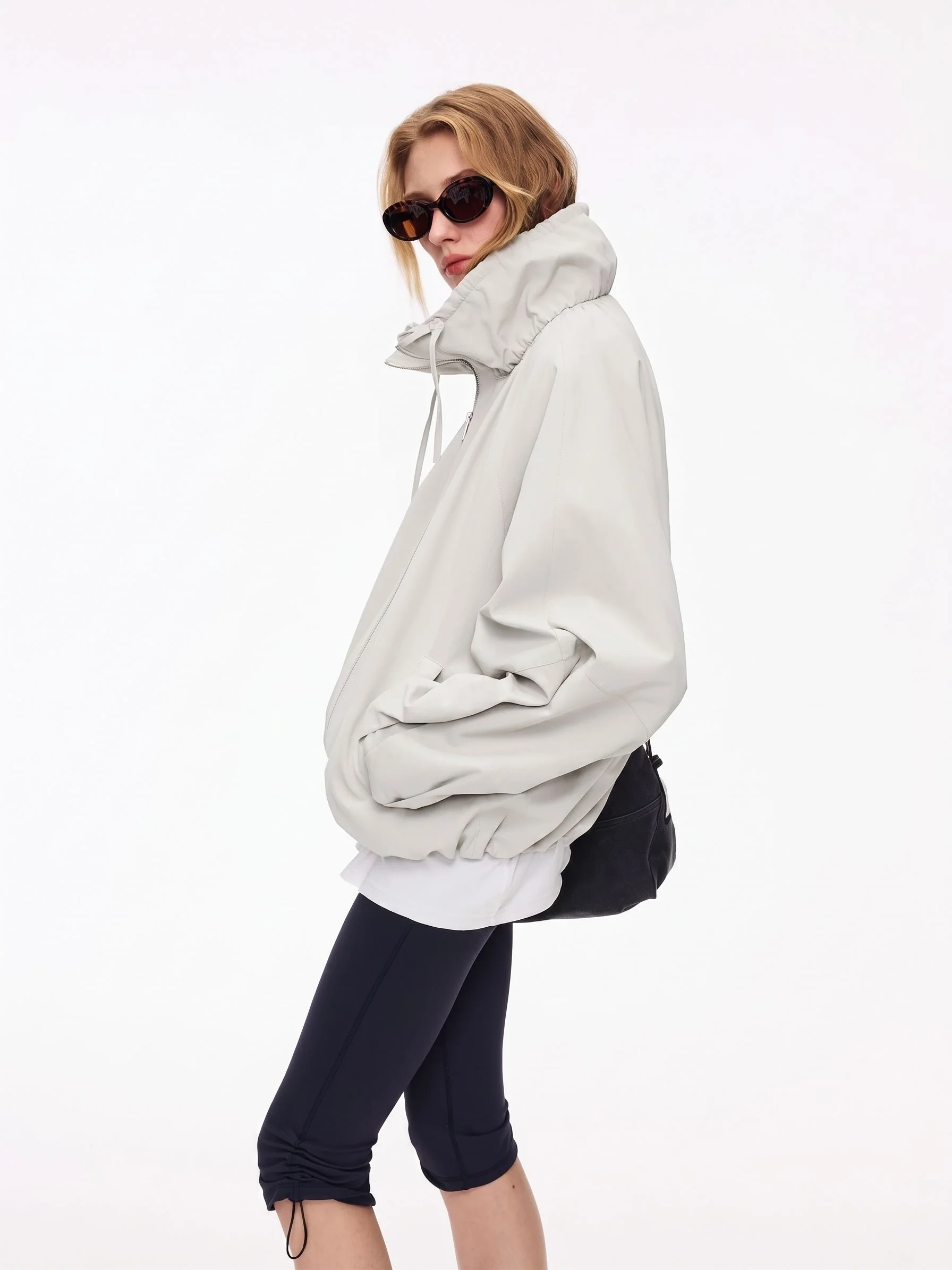 Zip Stand Collar Jacket - Image 3