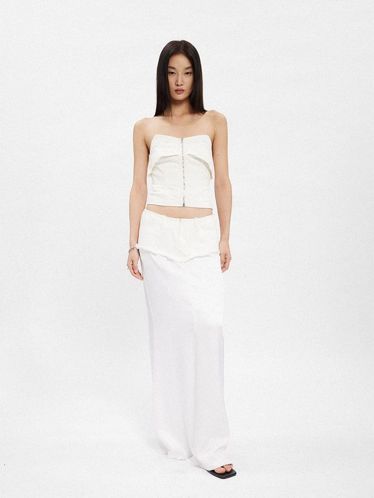 Zip Strapless Bustier - Image 4