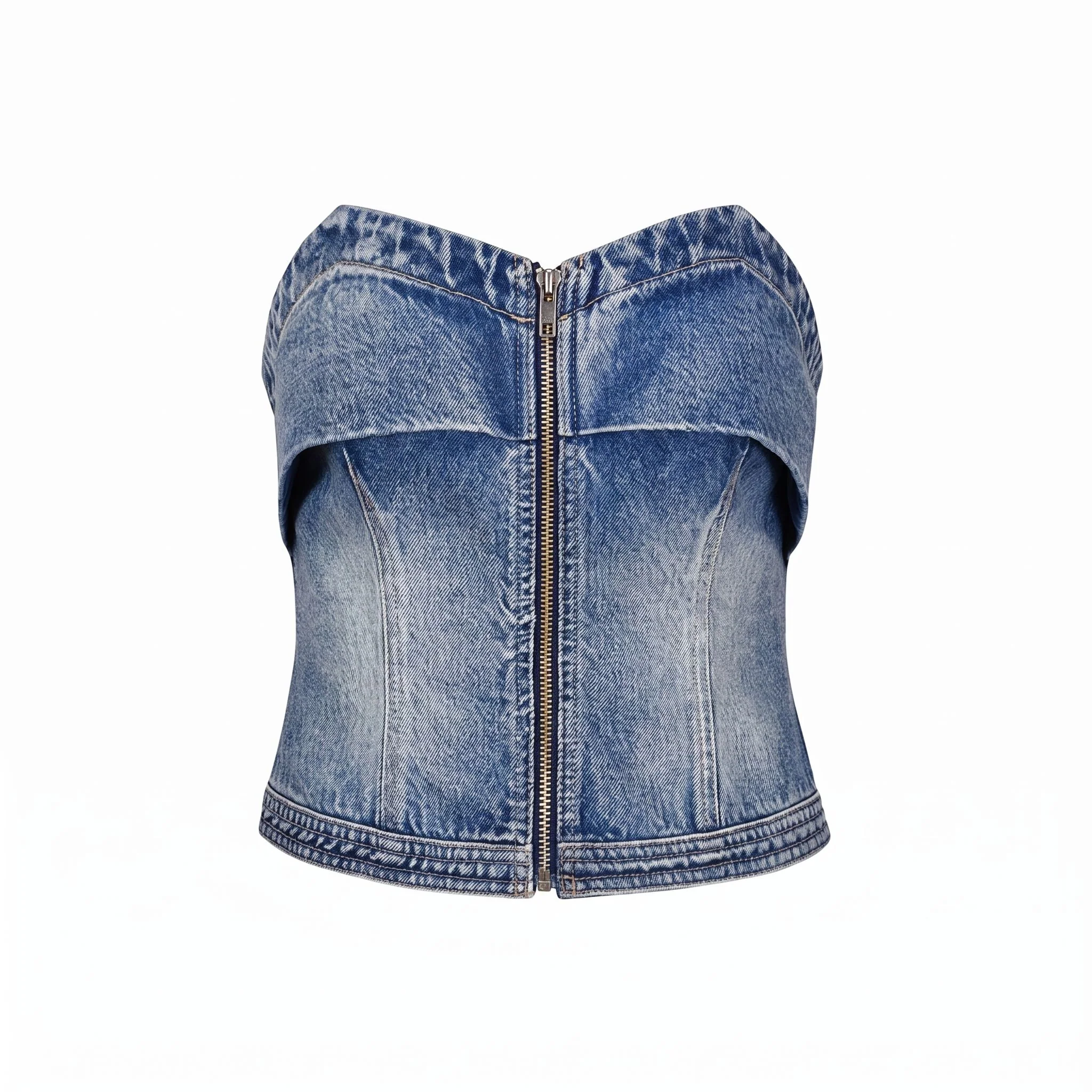 Zip Strapless Bustier - Image 6