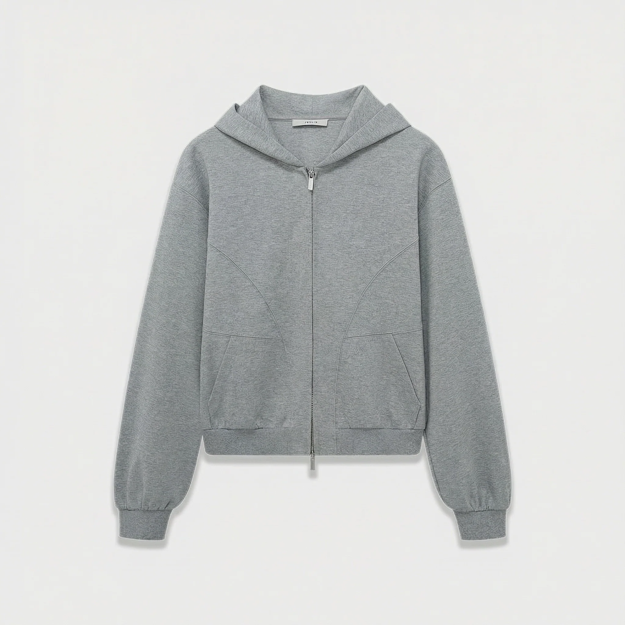 Zip-Up Hoodie and Wide-Leg Pants Set - Image 10