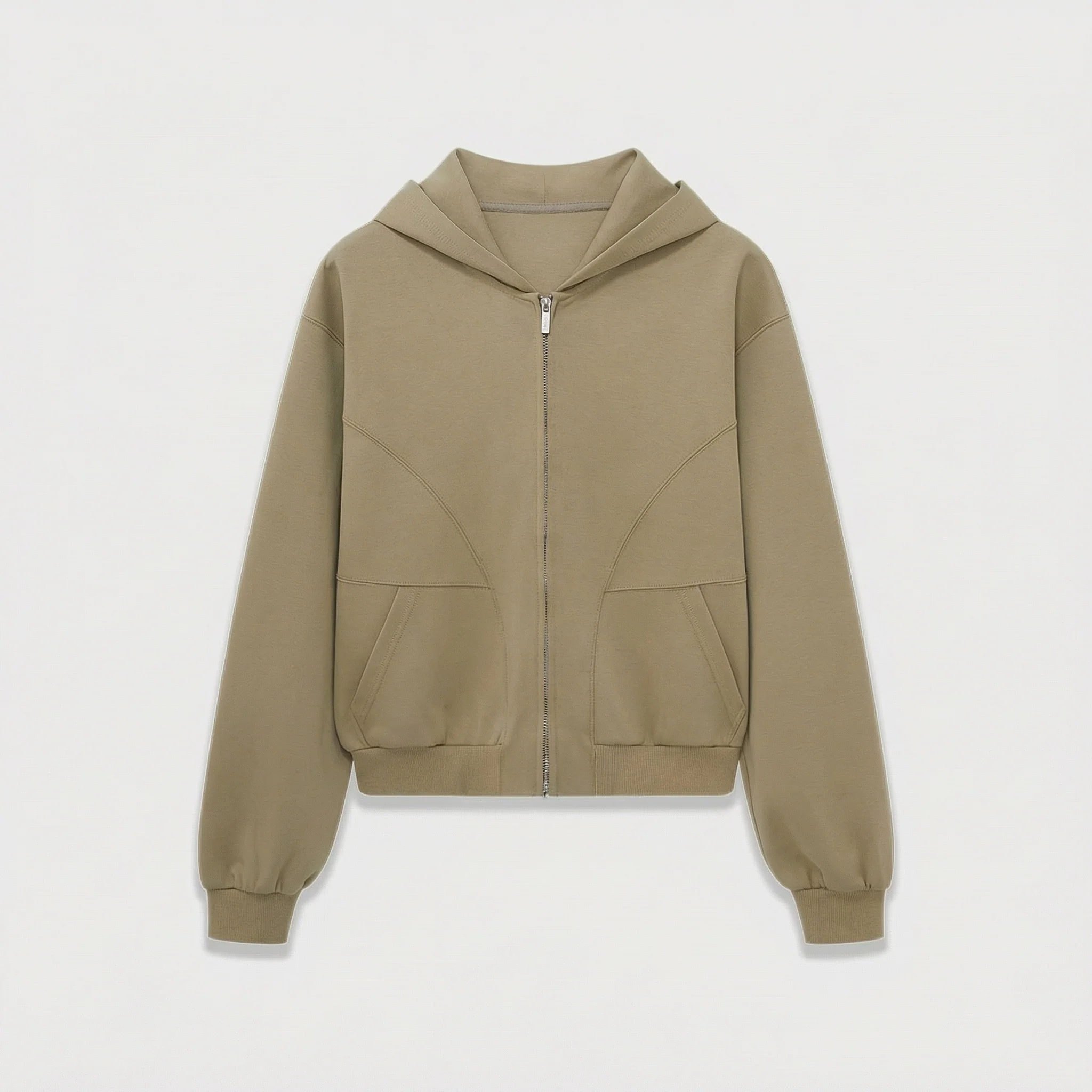 Zip-Up Hoodie and Wide-Leg Pants Set - Image 8