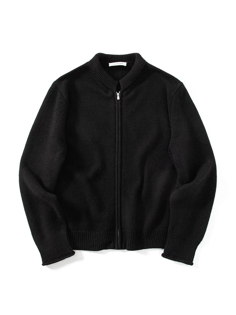 Zip-Up Knit Cardigan - Image 3