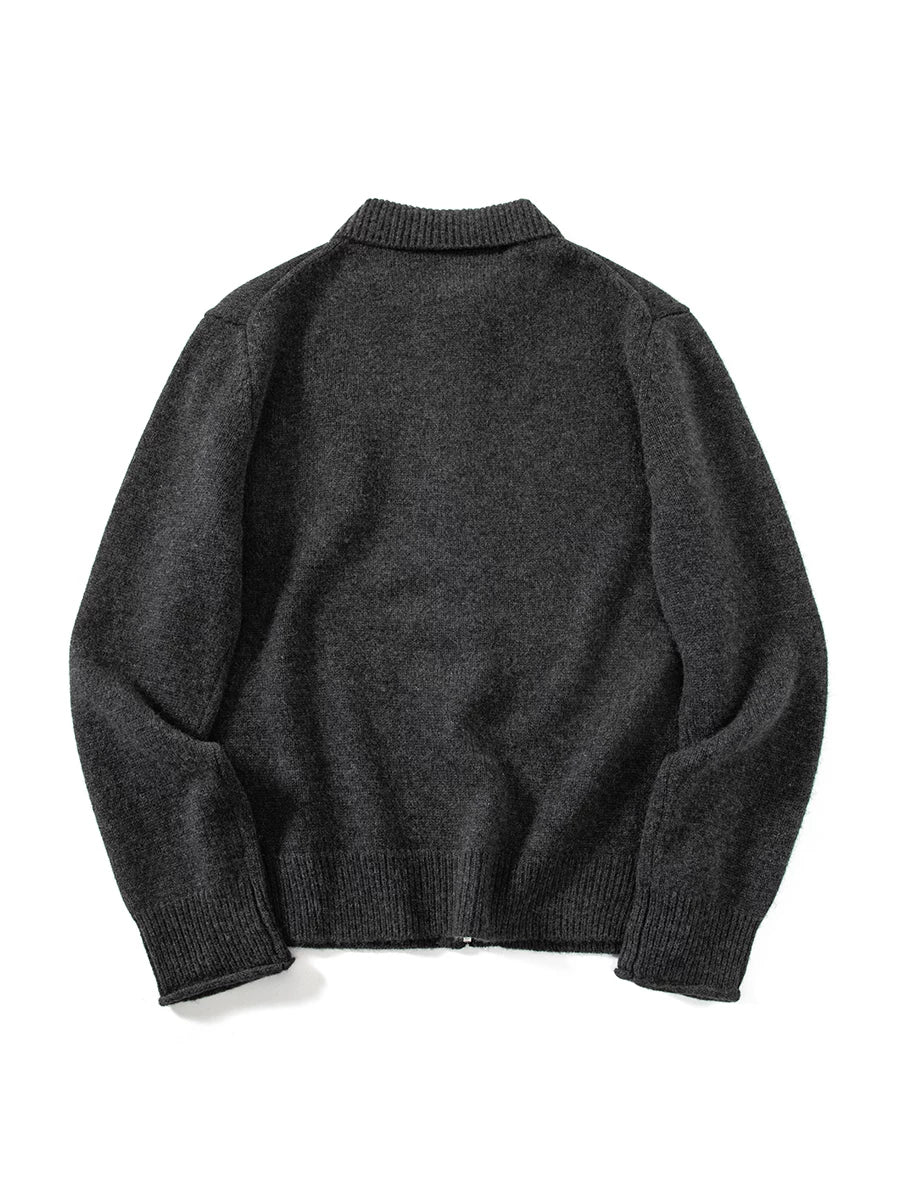 Zip-Up Knit Cardigan - Image 8