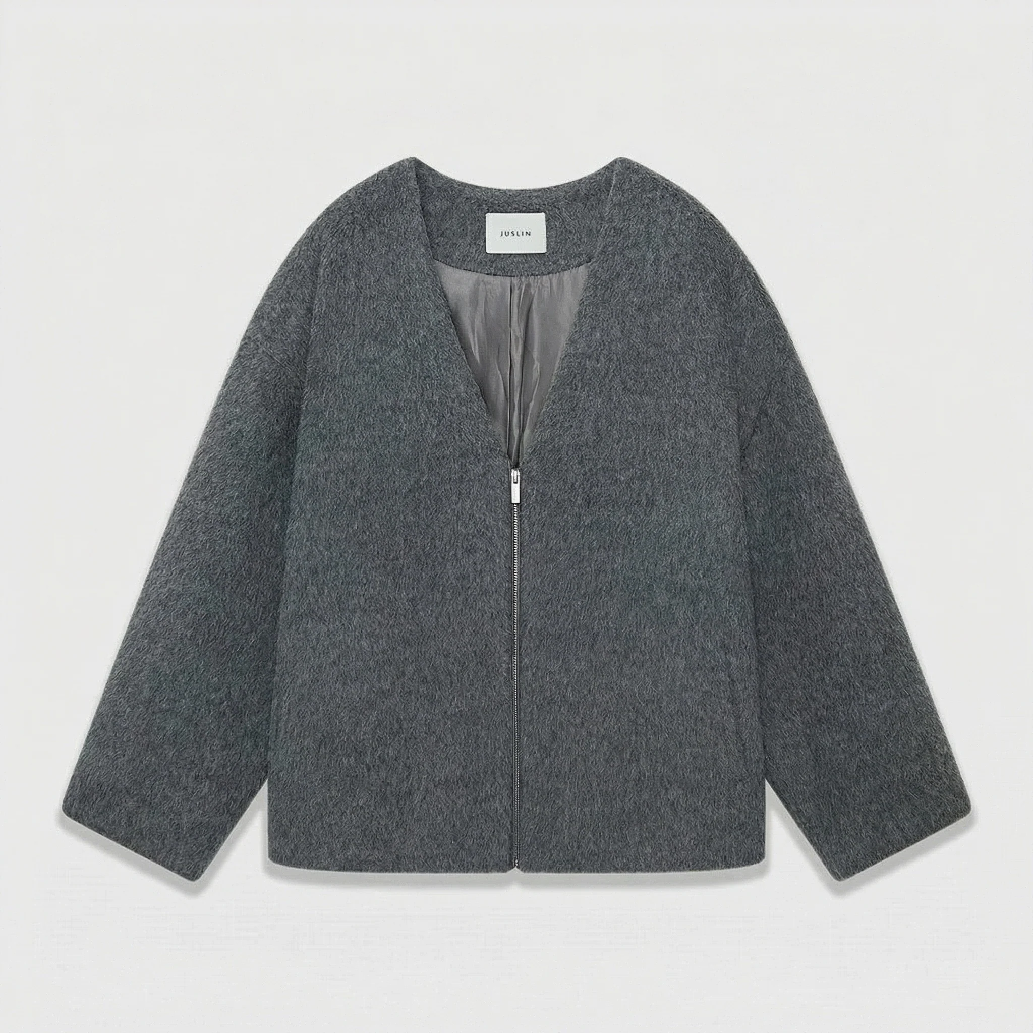Zip V-Neck Jacket - Image 6