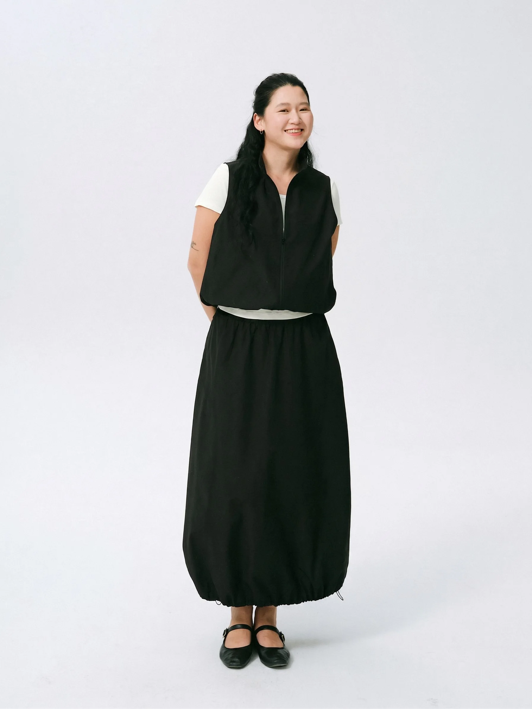 Zip Vest Skirt Set - Image 5