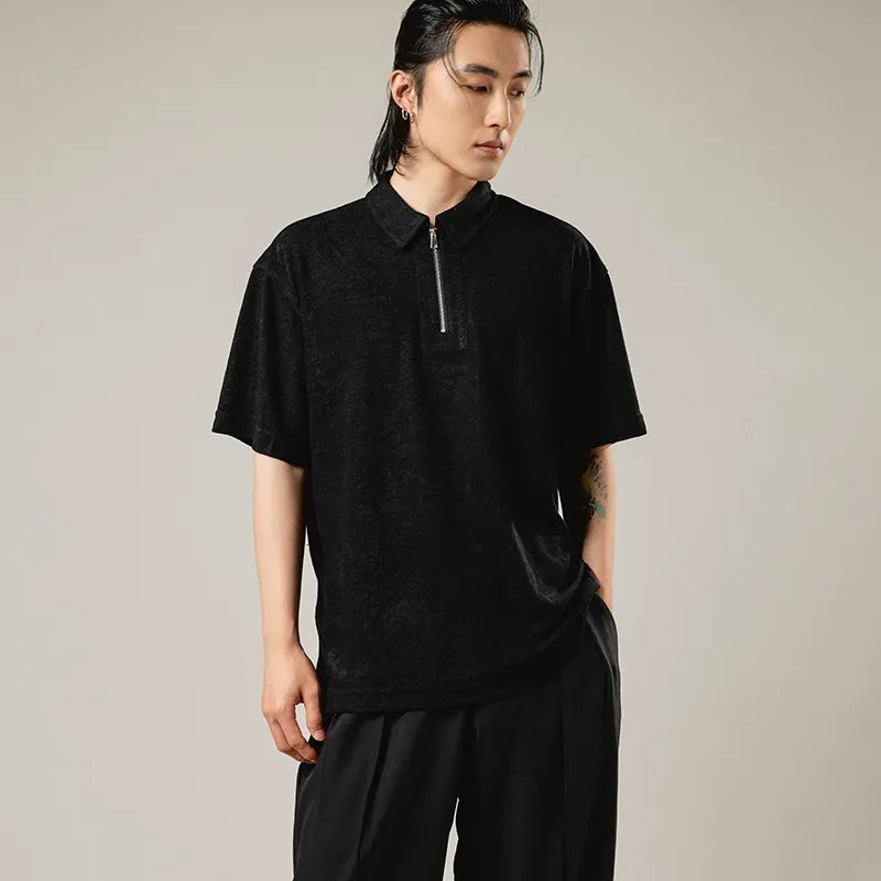 Zippered Polo Shirt - Image 6