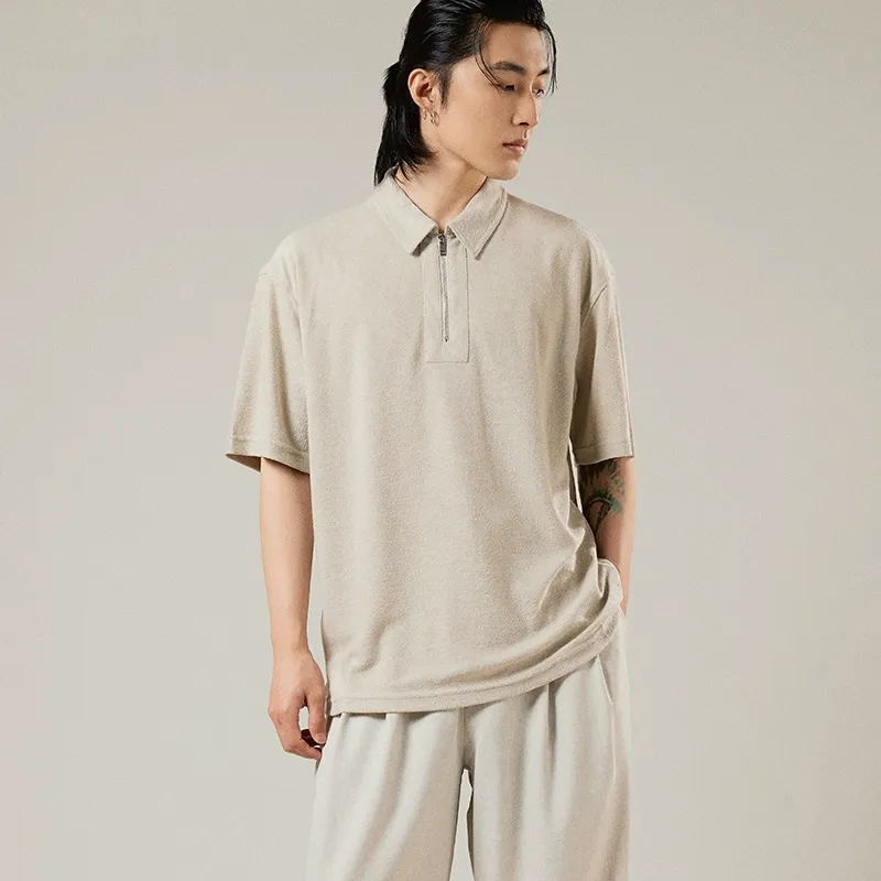 Zippered Polo Shirt - Image 8